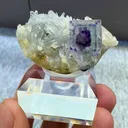Natural Blue Purple Phantom Fluorite  and Crystal Coexist comes from Yaogangxian,Hunan 35*25*15MM - image 1