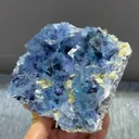 Natural Blue Purple Phantom Fluorite and Dolomite coexist comes from Yindu,Neimenggu 110*100*40MM - image 2