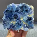 Natural Blue Purple Phantom Fluorite and Dolomite coexist comes from Yindu,Neimenggu 110*100*40MM - image 3