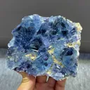 Natural Blue Purple Phantom Fluorite and Dolomite coexist comes from Yindu,Neimenggu 110*100*40MM - image 1