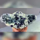 Natural Blue Purple Phantom Fluorite and Mica coexist comes from Yindu,Inner Mongolia 160*35*75MM - image 3