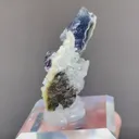 Natural Blue Purple Phantom Fluorite and Mica coexist comes from Yindu,Inner Mongolia 45*15*40MM - image 2