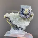 Natural Blue Purple Phantom Fluorite and Mica coexist comes from Yindu,Inner Mongolia 45*15*40MM - image 3
