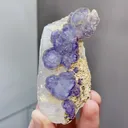 Natural Blue Purple Phantom Fluorite and Quartz coexist Yaogangxian,Hunan 45*40*75MM - image 5