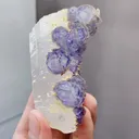 Natural Blue Purple Phantom Fluorite and Quartz coexist Yaogangxian,Hunan 45*40*75MM - image 3