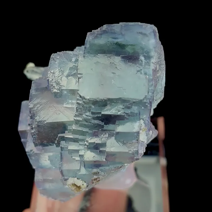 Natural Blue Purple Phantom Fluorite and Quartz, Mineral Specimen:Yaogangxian,Hunan (50*45*50MM) - image 3