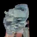 Natural Blue Purple Phantom Fluorite and Quartz, Mineral Specimen:Yaogangxian,Hunan (50*45*50MM) - image 3