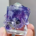 Natural Blue Purple Phantom Fluorite coexists with Crystal comes from Yaogangxian,Hunan 40*30*20MM - image 4