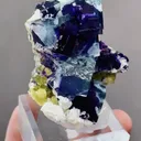 Natural Blue Purple Phantom Fluorite coexists with Mica comes from Yindu,Inner Mongolia 45*30*50MM - image 1