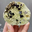 Natural Blue Purple Phantom Fluorite coexists with Mica comes from Yindu,Neimenggu 70*15*60MM - image 5