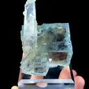 Natural Blue Purple Phantom Fluorite Coexists With Quartz comes from Yaogangxian,Hunan 50*50*70MM - image 1