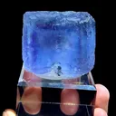 Natural Blue Purple Phantom Fluorite comes from Fujian 45*40*40MM - image 1