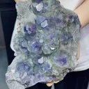 Natural Blue Purple Phantom Fluorite comes from Fujian,China 120*150*70MM - image 1