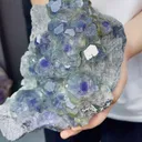 Natural Blue Purple Phantom Fluorite comes from Fujian,China 120*150*70MM - image 2