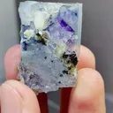 Natural Blue Purple Phantom Fluorite comes from Inner Mongolia,China 20*10*30MM - image 1