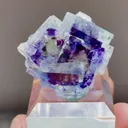 Natural Blue Purple Phantom Fluorite comes from Inner Mongolia,China 30*30*15MM - image 3