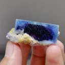 Natural Blue Purple Phantom Fluorite comes from Inner Mongolia,China 40*25*20MM - image 3