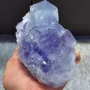 Natural Blue Purple Phantom Fluorite comes from Xianghualing,Hunan 140*90*75MM - image 2