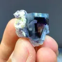 Natural Blue Purple Phantom Fluorite comes from Yaogangxian, Hunan 15*15*20MM - image 5