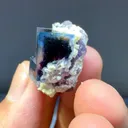 Natural Blue Purple Phantom Fluorite comes from Yaogangxian, Hunan 15*15*20MM - image 3