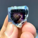 Natural Blue Purple Phantom Fluorite comes from Yaogangxian, Hunan 15*15*20MM - image 2
