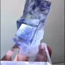 Natural Blue Purple Phantom Fluorite comes from Yaogangxian, Hunan 35*20*40MM - image 3
