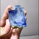Natural Blue Purple Phantom Fluorite comes from Yaogangxian, Hunan 35*20*40MM - image 6