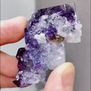 Natural Blue Purple Phantom Fluorite comes from Yaogangxian,Hunan 28*40*17MM - image 3