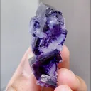 Natural Blue Purple Phantom Fluorite comes from Yaogangxian,Hunan 28*40*17MM - image 2