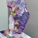 Natural Blue Purple Phantom Fluorite comes from Yaogangxian,Hunan 35*30*50MM - image 1