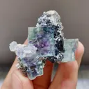 Natural Blue Purple Phantom Fluorite comes from Yaogangxian,Hunan 45*35*30MM - image 2