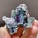 Natural Blue Purple Phantom Fluorite comes from Yaogangxian,Hunan 45*35*30MM - image 1