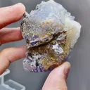 Natural Blue Purple Phantom Fluorite comes from Yaogangxian,Hunan 50*35*60MM - image 4