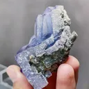 Natural Blue Purple Phantom Fluorite comes from Yaogangxian,Hunan 50*35*60MM - image 3