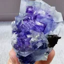 Natural Blue Purple Phantom Fluorite comes from Yaogangxian,Hunan 50*40*75MM - image 3