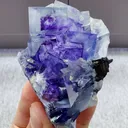 Natural Blue Purple Phantom Fluorite comes from Yaogangxian,Hunan 50*40*75MM - image 6