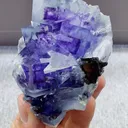 Natural Blue Purple Phantom Fluorite comes from Yaogangxian,Hunan 50*40*75MM - image 5