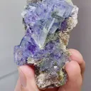 Natural Blue Purple Phantom Fluorite comes from Yaogangxian,Hunan 70*40*25MM - image 4