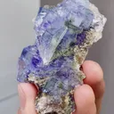 Natural Blue Purple Phantom Fluorite comes from Yaogangxian,Hunan 70*40*25MM - image 5