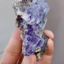 Natural Blue Purple Phantom Fluorite comes from Yaogangxian,Hunan 70*40*25MM - image 2