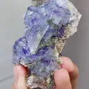 Natural Blue Purple Phantom Fluorite comes from Yaogangxian,Hunan 70*40*25MM - image 1
