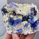 Natural Blue Purple Phantom Fluorite comes from Yindu, Inner Mongolia 80*25*70MM - image 3
