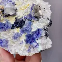 Natural Blue Purple Phantom Fluorite comes from Yindu, Inner Mongolia 80*25*70MM - image 5