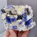 Natural Blue Purple Phantom Fluorite comes from Yindu, Inner Mongolia 80*25*70MM - image 6