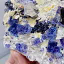 Natural Blue Purple Phantom Fluorite comes from Yindu, Inner Mongolia 80*25*70MM - image 4