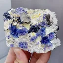 Natural Blue Purple Phantom Fluorite comes from Yindu, Inner Mongolia 80*25*70MM - image 1
