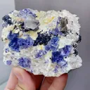 Natural Blue Purple Phantom Fluorite comes from Yindu, Inner Mongolia 80*25*70MM - image 2