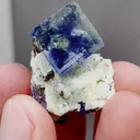 Natural Blue Purple Phantom Fluorite comes from Yindu,Inner Mongolia 15*25*15MM - image 4