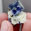 Natural Blue Purple Phantom Fluorite comes from Yindu,Inner Mongolia 15*25*15MM - image 3