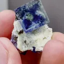 Natural Blue Purple Phantom Fluorite comes from Yindu,Inner Mongolia 15*25*15MM - image 2
